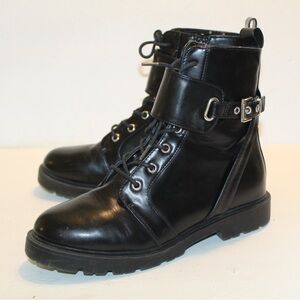 ASOS Design Aria Lace Up Hardware Boots Size Women’s 9